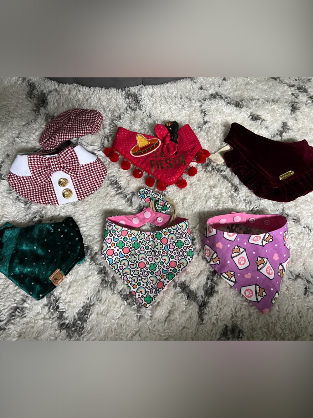 Assorted Decorative Dog Bandanas